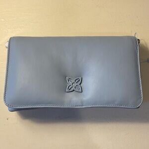 Antonio Melani clutch Elegant Blue Leather Clutch